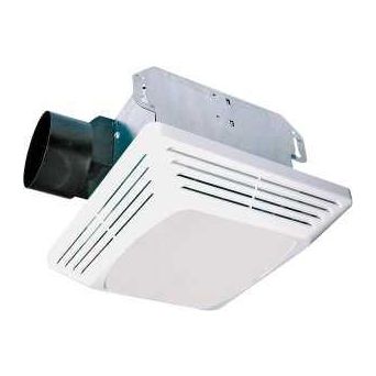 Air King ASLC Series ASLC70 Exhaust Fan with Light 1.6 A 120 V 70 cfm Air 4 sones 4 in Duct White