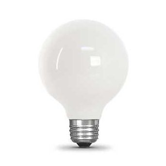 Feit Electric BPG2560W/950CA/FIL LED Bulb Globe G25 Lamp 60 W Equivalent E26 Lamp Base Dimmable Daylight Light