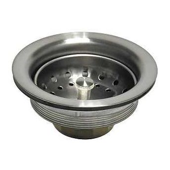 Danco 89302 Basket Strainer Assembly 3-1/2 in Dia Brass Brushed Nickel For: Universal Sinks