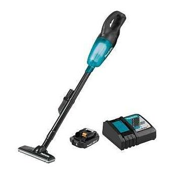Makita XLC02R1B Cordless Vacuum Kit 1.3 pt Vacuum 18 V Battery Lithium-Ion Battery 2 Ah