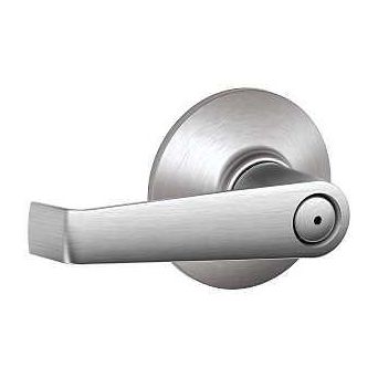 Schlage F Series F40 ELA 626 Privacy Lever Mechanical Lock Satin Chrome Metal Residential 2 Grade