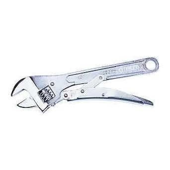STANLEY 85-610 Adjustable Wrench 10 in OAL 1-1/4 in Jaw Steel Chrome Plain-Grip Handle