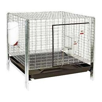 Pet Lodge RHCK1 Rabbit Hutch Kit 24 in W 24 in D 16 in H Steel Galvanized
