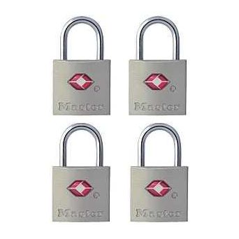 Master Lock 4683Q Padlock Keyed Alike Key 3/32 in Dia Shackle Steel Shackle Metal Body 7/8 in W Body