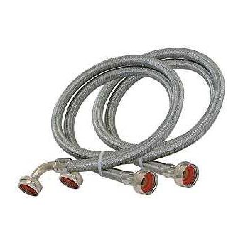 Eastman 48378 Washing Machine Discharge Hose 3/4 in ID 6 ft L FHT x FHT Stainless Steel