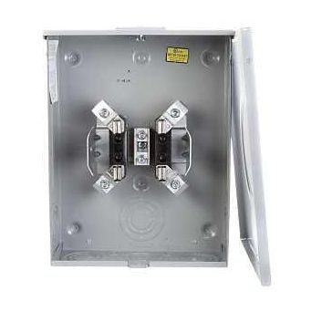 Siemens SUAT417-XGF Meter Socket 1 -Phase 200 A 600 V 4 -Jaw Overhead Underground Cable Entry Black