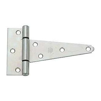 National Hardware N129-239 T-Hinge 5-1/2 in W Frame Leaf 1.993 in H Frame Leaf Steel Zinc Tight Pin 18 lb