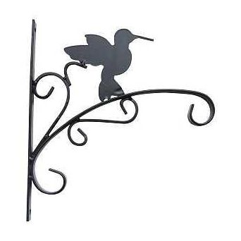 Landscapers Select GB-3019 Hanging Plant Bracket 11 in L 11.8 in H Steel Matte Black