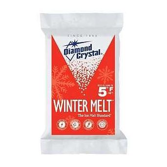 Cargill Diamond Crystal Winter Melt 100012605 Ice Melter Salt Crystalline Solid White 50 lb Bag
