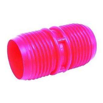 US Hardware RV-380B Hose Coupler 3 in ID Male Thread Plastic Red