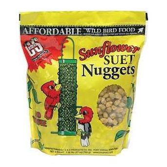 C&S Nuggets CS06110 Bird Food High-Energy Sunflower Flavor 27 oz Bag