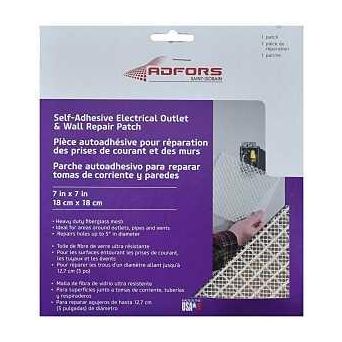 Adfors FDW6503-U Electrical Outlet/Wall Repair Patch White
