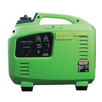 Lifan ESI2000I-CA Inverter Generator 16.6 A 120 VAC 12 VDC 2000 W Output Gasoline 1 gal Tank 3 hr Run Time