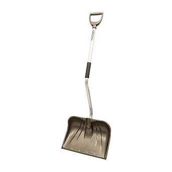Rugg 26PBSLW-S Snow Shovel and Pusher 18 in W Blade Polyethylene Blade Aluminum Handle D-Shaped Handle Silver
