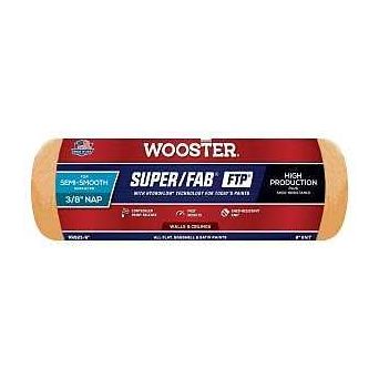 Wooster RR923-9 Roller Cover 3/8 in Thick Nap 9 in L Fabric Cover Lager