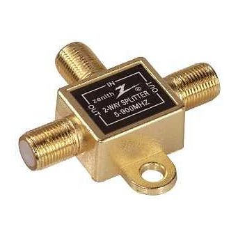 Zenith VS1001SP2W Coax Splitter 900 MHz 1 Video Input 2 Video Output