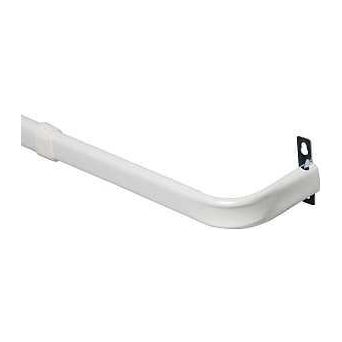 Kenney KN512 Curtain Rod 1 in Dia 48 to 86 in L Steel White