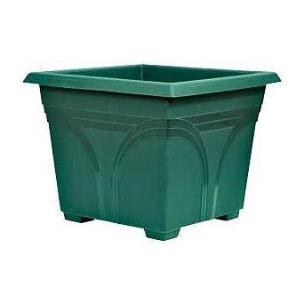 Southern Patio DP1510OG Deck Planter 15 in H Plastic Olive Green Neutral