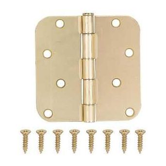 ProSource 20348US4 Door Hinge Steel Satin Brass Loose Pin 180 deg Range of Motion Screw Mounting