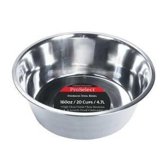 HiLo ZW150 98/56670 Pet Feeding Dish 5 qt Volume Stainless Steel