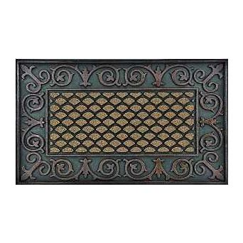 Simple Spaces DM-183002 Door Mat 30 in L 18 in W Walnut Elegant Aesthetic Pattern Walnut Surface Chocolate