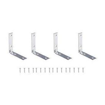 ProSource CB-B025-C4PS Corner Brace 2-1/2 in L 2-1/2 in W 5/8 in H Steel Zinc-Plated 2 mm Thick Material