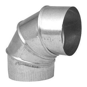 Imperial GV0281-C Adjustable Elbow 3 in Connection 28 Gauge Galvanized Steel