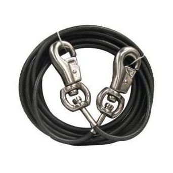 Boss Pet PDQ Q684000099 Super Beast Tie-Out 40 ft L Belt/Cable For: Dogs Up to 125 lb