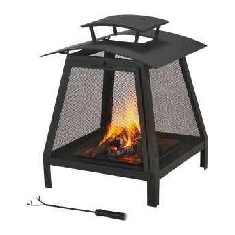 Seasonal Trends FP-102 Fire Pit 21-3/4 in OAW 21-1/4 in OAD 28-3/8 in OAH Steel Exterior