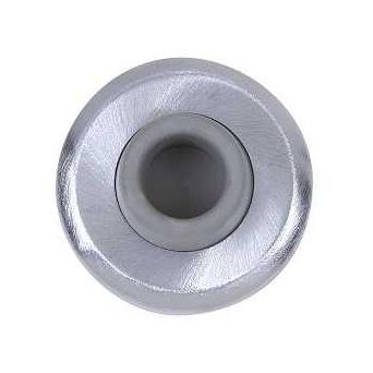 Tell Manufacturing DT100084 Stop and Bumper 2-1/2 in Dia Base 1 in Projection Iron Satin