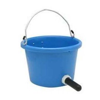Fortex-Fortiflex N400-8CF Calf Feeder with Nipple 8 qt Rubber Polyethylene Bucket Blue Bucket