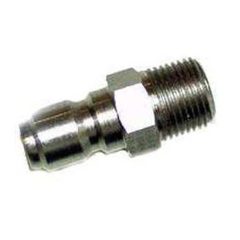 Mi-T-M AW-0017-0005 Adapter 3/8 x 3/8 in Connection Quick Connect Plug x MNPT Stainless Steel