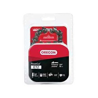 Oregon PowerCut E72 Chainsaw Chain 20 in L Bar 0.05 Gauge 3/8 in TPI/Pitch 72-Link