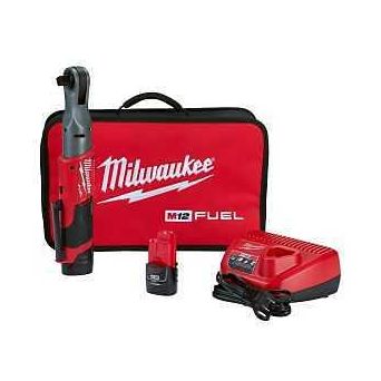Milwaukee M12 FUEL 2558-22 Ratchet Kit Battery Included 12 V 2 Ah 1/2 in Drive 175 rpm Speed