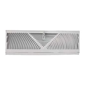 ProSource BB-15W Baseboard Register 15 in L 4-1/2 in W 60 deg Air Deflection Steel White