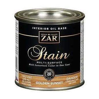 ZAR 12706 Wood Stain Golden Sunset Liquid 0.5 pt Can