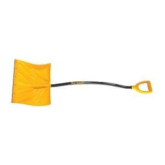 True Temper 1603400 Snow Shovel 18 in W Blade 14-1/2 in L Blade Combo Blade Plastic Blade Steel Handle 54 in OAL