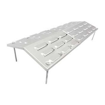 GrillPro 92375 Heat Plate Stainless Steel Porcelain Enamel-Coated For: H or Bar Burners on the Grill