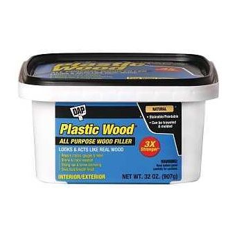 DAP Plastic Wood 00525 Wood Filler Paste Musty Natural 32 oz