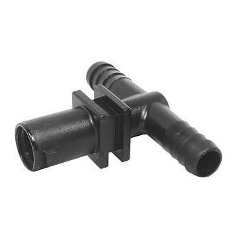 Green Leaf Y8231011 Dry Boom Nozzle Body Tee 3/4 in Quick x Hose Barb 7 psi Pressure EPDM Rubber