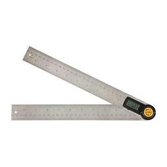Johnson 1888-1100 Angle Locator and Ruler Functions: Metric SAE 0 to 360 deg Digital LCD Display Stainless Steel