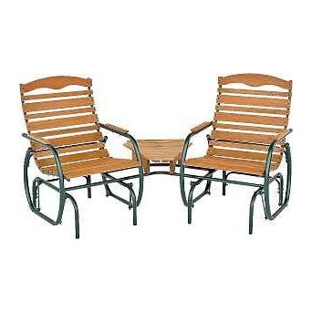 Seasonal Trends CG-43Z Glider Fin 75-1/4 in W 35-1/2 in D 36-3/4 in H 250 lb Seating Bronze Frame