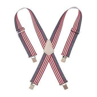 CLC Tool Works Series 110USA Work Suspender Elastic Blue/Red/White