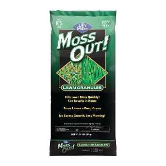 Moss Out! 100099164 Moss and Algae Killer Granular Black/Gray 20 lb