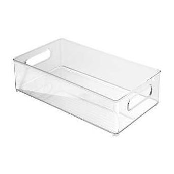 iDESIGN 70530 Storage Bin 14-1/2 in L 8 in W 4 in H Plastic Clear