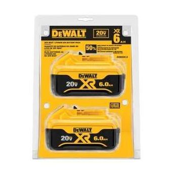 DEWALT DCB206-2 Battery Pack 20 V Battery 6 Ah 1 hr Charging