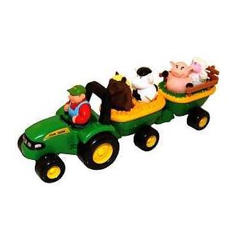 John Deere Toys 34908 Animal Sounds Hay Ride 18 months and Up Plastic