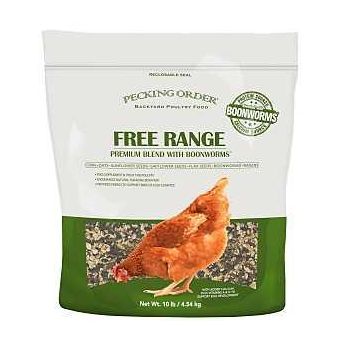 Pecking Order 009353 Free Range Blend with Boonworms 10 lb Bag