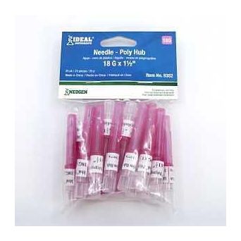 Neogen 9352 Hub Needle 18 ga 1-1/2 in L 25/PK