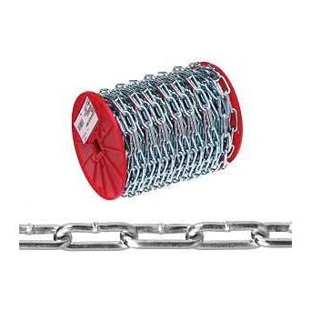 Campbell 0722827 Straight Link Coil Chain #2/0 40 ft L 520 lb Working Load Steel Zinc